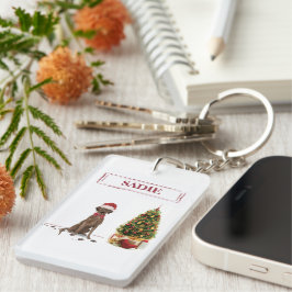 Brown Labrador Retriever Funny jul Hund Träd