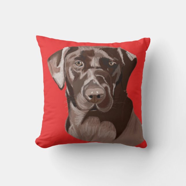 Brown Labrador Retriever Kudde (Framsida)