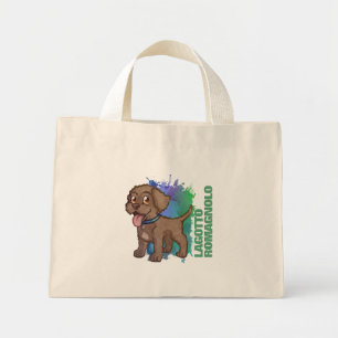 Brown Lagotto Romagnolo Tecknad Puppy Hund Mini Tygkasse