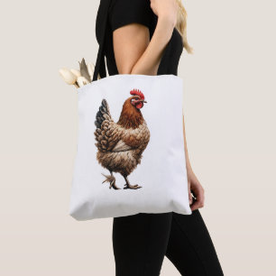 Brown Land Chicken Farm Barnyard Kitchen Tygkasse