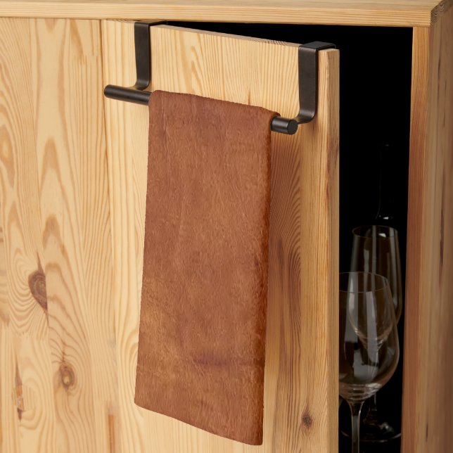 Brown Leather American MoJo Kitchen Towel Kökshandduk (Thirds Fold)
