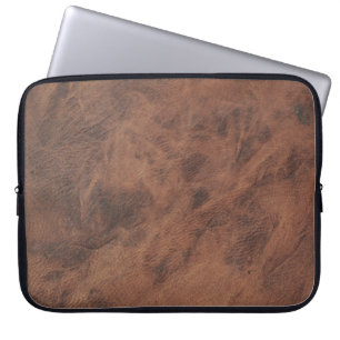 Brown Leather Masculine Rustic Skin Laptop Fodral
