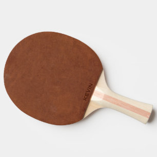 Brown Leather Struktur Monogram Pingisracket