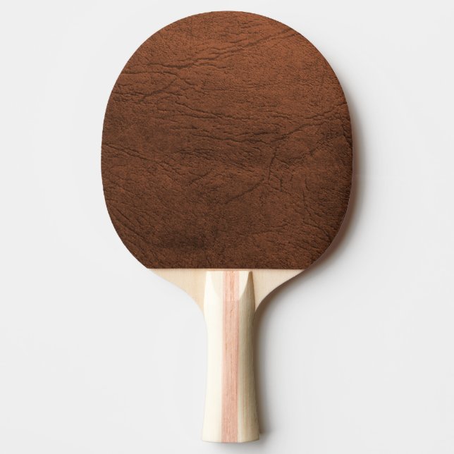 Brown Leather Titta Fars dag Pingisracket (Framsidan)