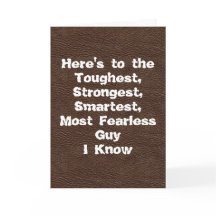 Brown Leather Tuff Guy Lycklig Fars dag