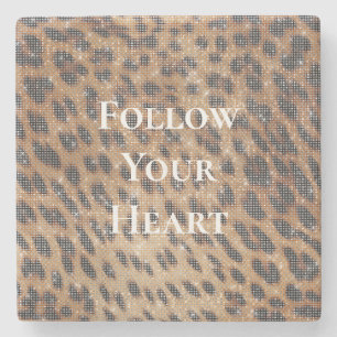 Brown Leopard Animal Print Gnistra Stenunderlägg