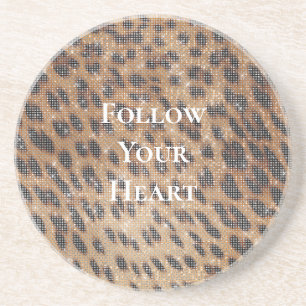 Brown Leopard Animal Print Gnistra Underlägg
