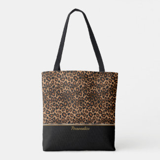 Brown Leopard Animal Print Tygkasse