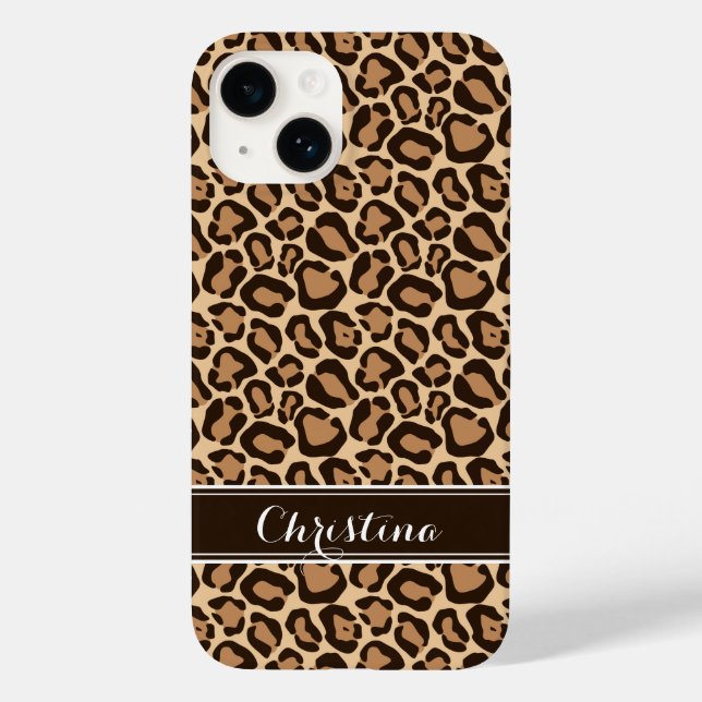 Brown Leopard Print Monogram (Baksida)