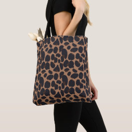 Brown Leopard Print Tote Shopping bag Tygkasse