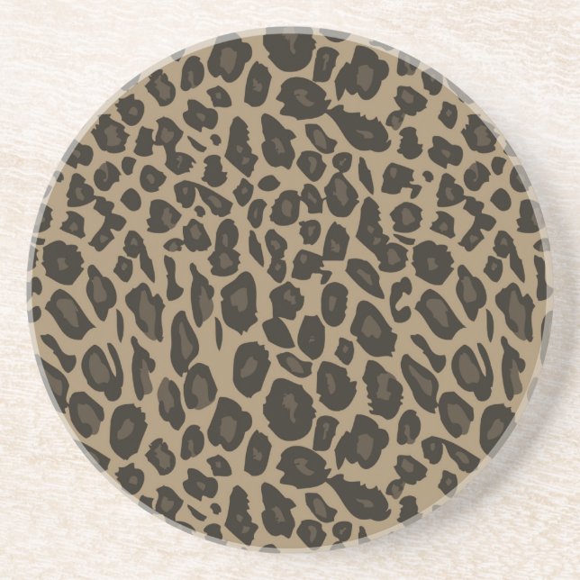Brown Leopard Print Underlägg (Framsidan)