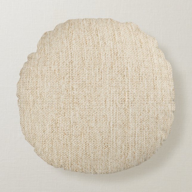 Brown linen dekorativ kudde (Framsidan)