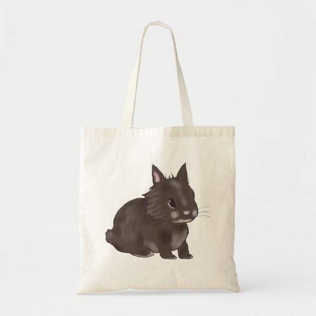 Brown lionhead bunny  tygkasse (Framsidan)