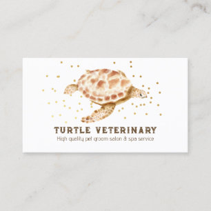 Brown Loggerhead Sea Turtle Caretta Visitkort