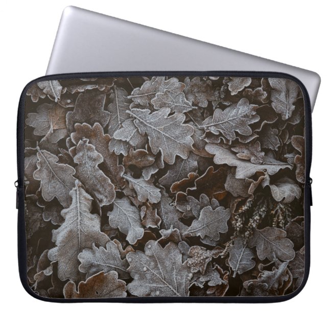 Brown löv laptop fodral (Framsidan)