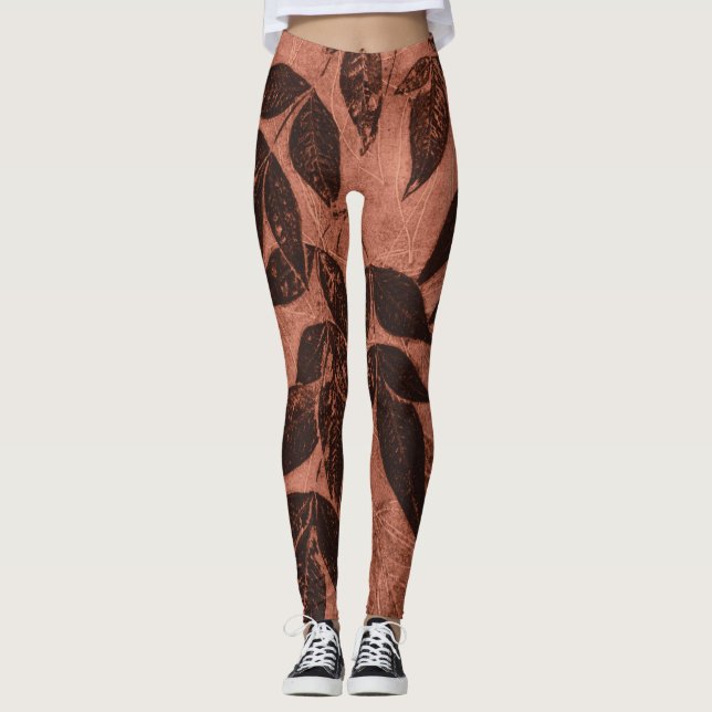 Brown Löv på Rust Leggings (Framsida)