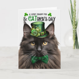 Brown Maine Coon St CATricks dag Lucky Charm Helgkort