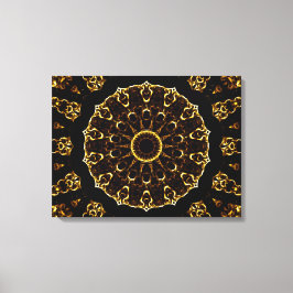 Brown Mandala Canvastryck