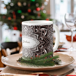Brown Mandala Mugg