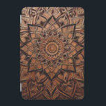 Brown Mandala Stylish iPad Smart Cover iPad Mini Skydd<br><div class="desc">Brown Mandala Stylish iPad Smart Cover</div>