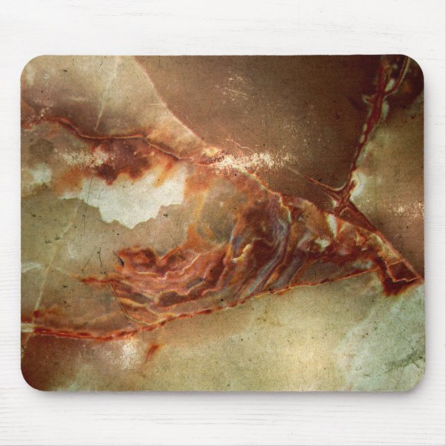 Brown Marble Stone Mönster 2 Musmatta (Framsidan)