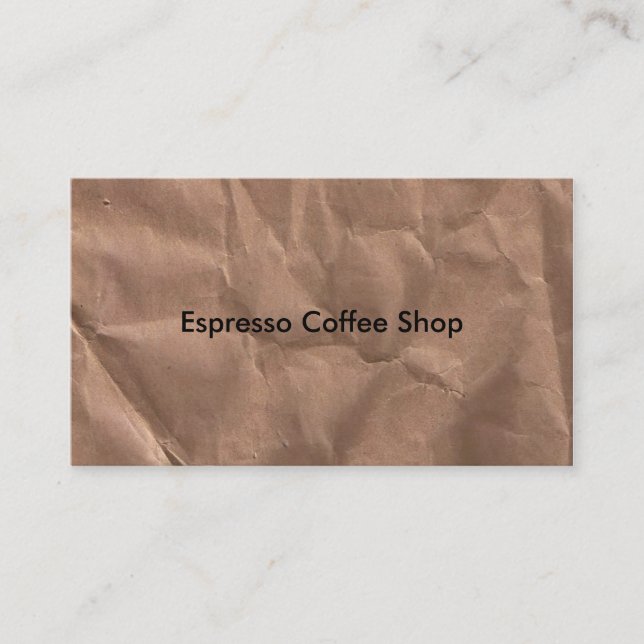 Brown Marled Affärskort Visitkort (Framsida)