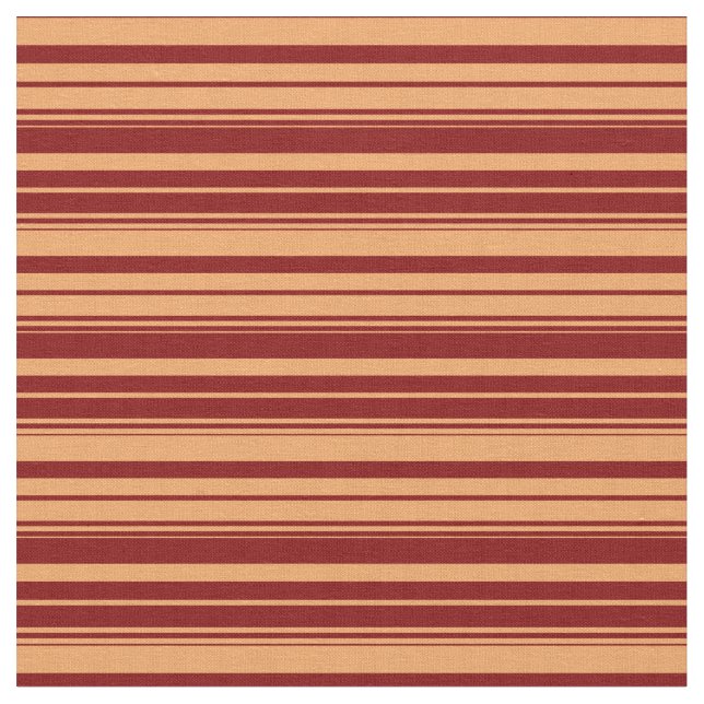 Brown & Maroon Mönster Tyg (Närbild)