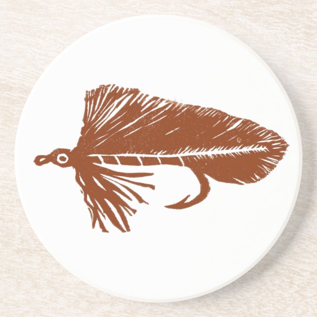 Brown Matuka Streamer Trout Fly Underlägg (Framsidan)