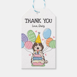 Brown Merle Cockapoo Cavapoo Födelsedagsfest Favor Presentetikett