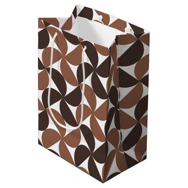 Brown Mid Century Modern Pattern (Framsidan Vinklad)