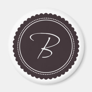 Brown Monogram Brev B Magnet