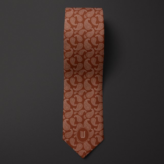 Brown Monokrome Monogram Paisley Slips (Skapare uppladdad)