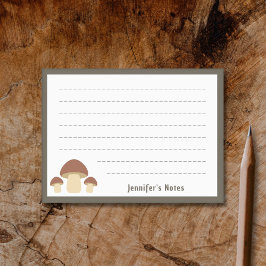 Brown Mushroom Post-it Block