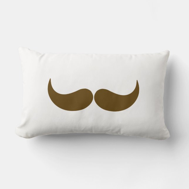 Brown Mustache Lumbarkudde (Framsida)
