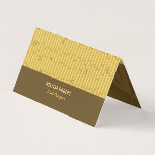 Brown och Beige Bamboo Wood Background Visitkort