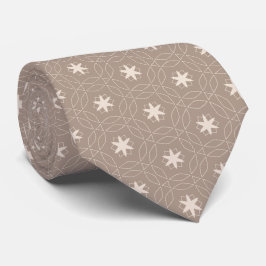 Brown och Beige Mönster Slips