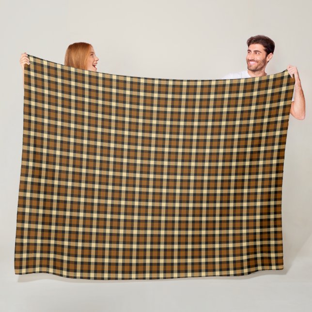 Brown och Beige Play Fleecefilt (På plats)