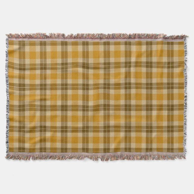 Brown och Beige Tartan Play Mysfilt (Framsidan)