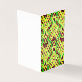 Brown och grönt mönster kort