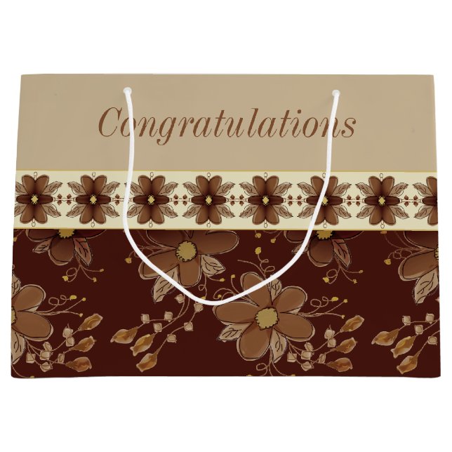 Brown och Guld Blommigt (Framsidan)