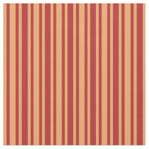Brown och Red Rand Mönster Tyg