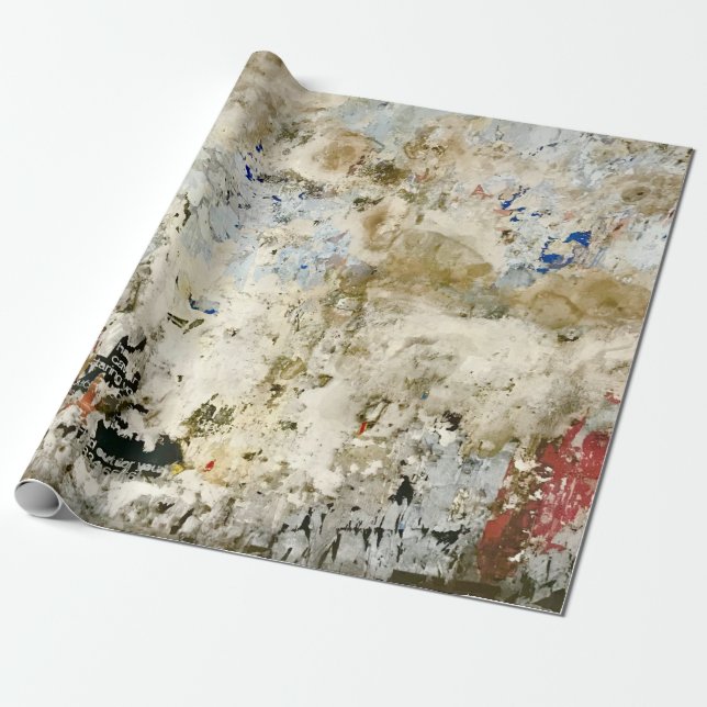 Brown och Red tapet Presentpapper (Utrullad)