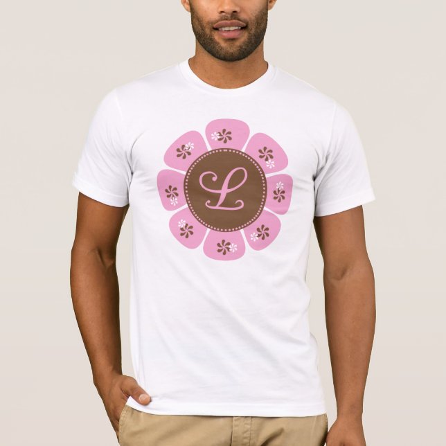 Brown och Rosa Monogram L Tröja (Framsida)