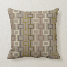 Brown och Tan Retro 1970-talet Geometric Mönster