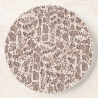 Brown och Tan Snake Skin Underlägg Sandsten