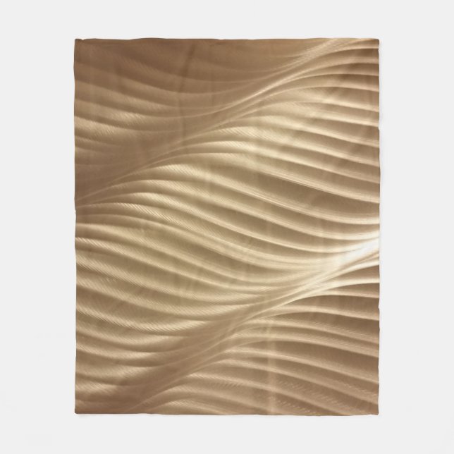 BROWN- OCH VITSTRIPED-TEXTIL FLEECEFILT (Framsidan)