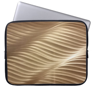 BROWN- OCH VITSTRIPED-TEXTIL LAPTOP FODRAL