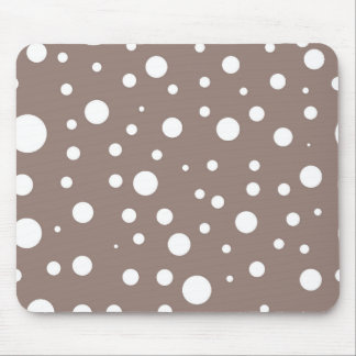 Brown och White Polka Dot Musmatta