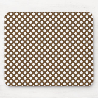 Brown och White Polka Dot Musmatta