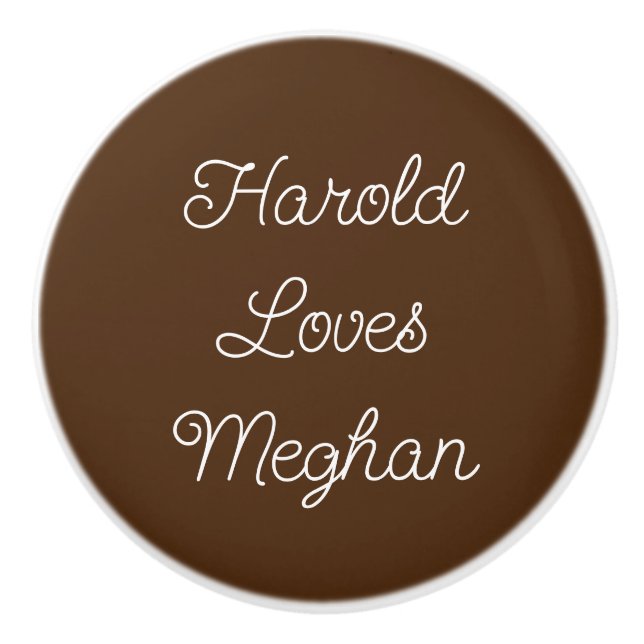 Brown och White Romantic Knopp (Framsidan)